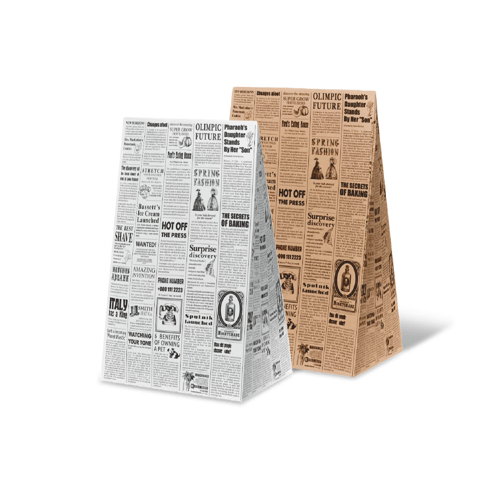 Пакеты с прямоугольным дном